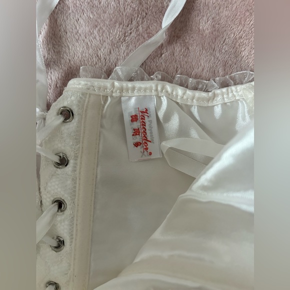 White Corset Fairytale Bride Lingerie Extra Large - Picture 3 of 7